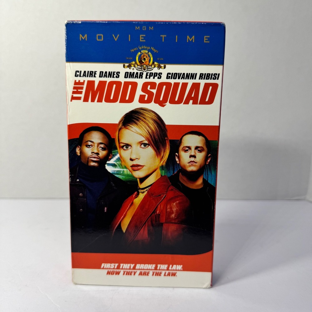 The Mod Squad VHS 1999 Claire Danes Omar Epps MGM Movie Time Action Thriller VTG